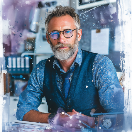 Мужчина-служащий с Числом "5" в Дне Рождения