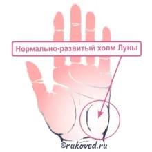 Развитый холм луны